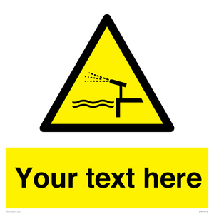 Custom warning water cannon